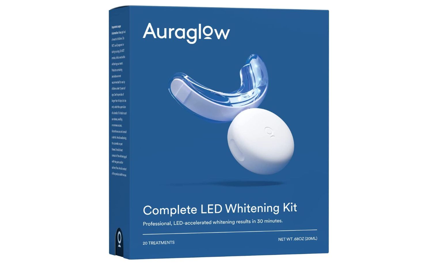 Kit complet de blanchiment des dents LED AuraGlow