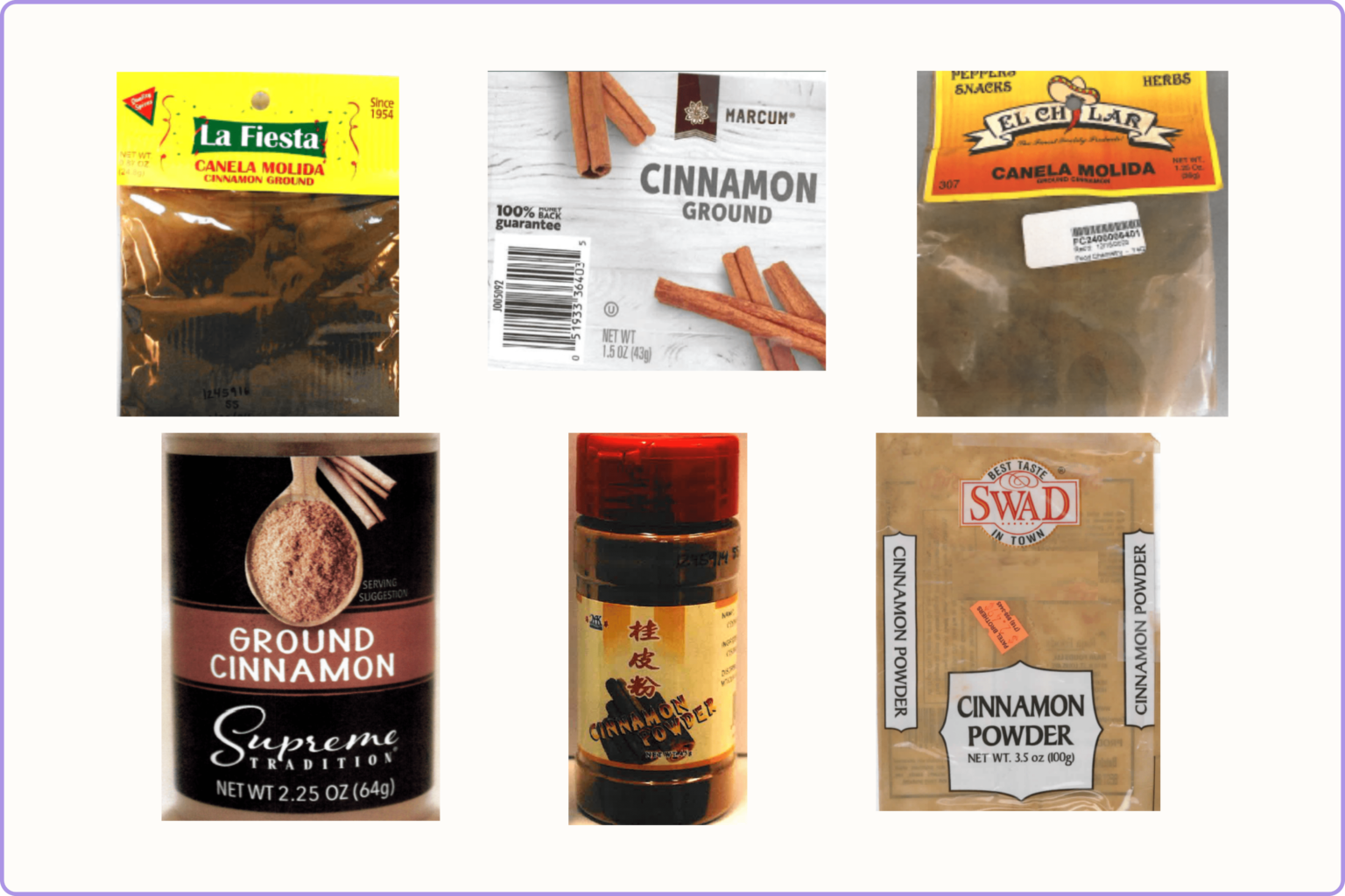 FDA aux consommateurs : arrêtez d'utiliser certains produits à base de cannelle moulue contenant des niveaux de plomb élevés FDA aux consommateurs : arrêtez d'utiliser certains produits à base de cannelle moulue contenant des niveaux de plomb élevés