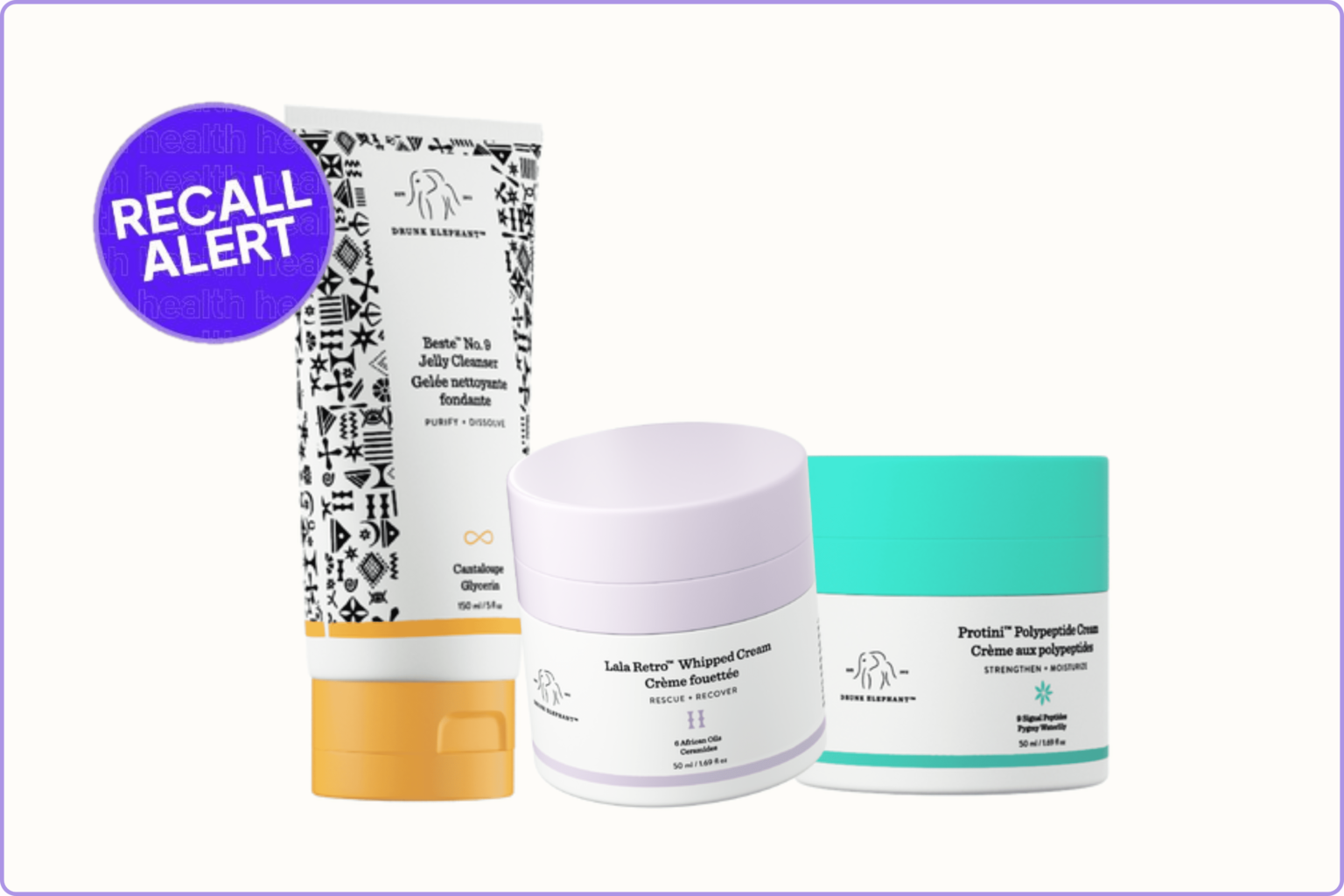Drunk Elephant rappelle 3 produits de soins de la peau en raison d'une « mélange d'ingrédients » : champignons et bactéries trouvés dans des lots