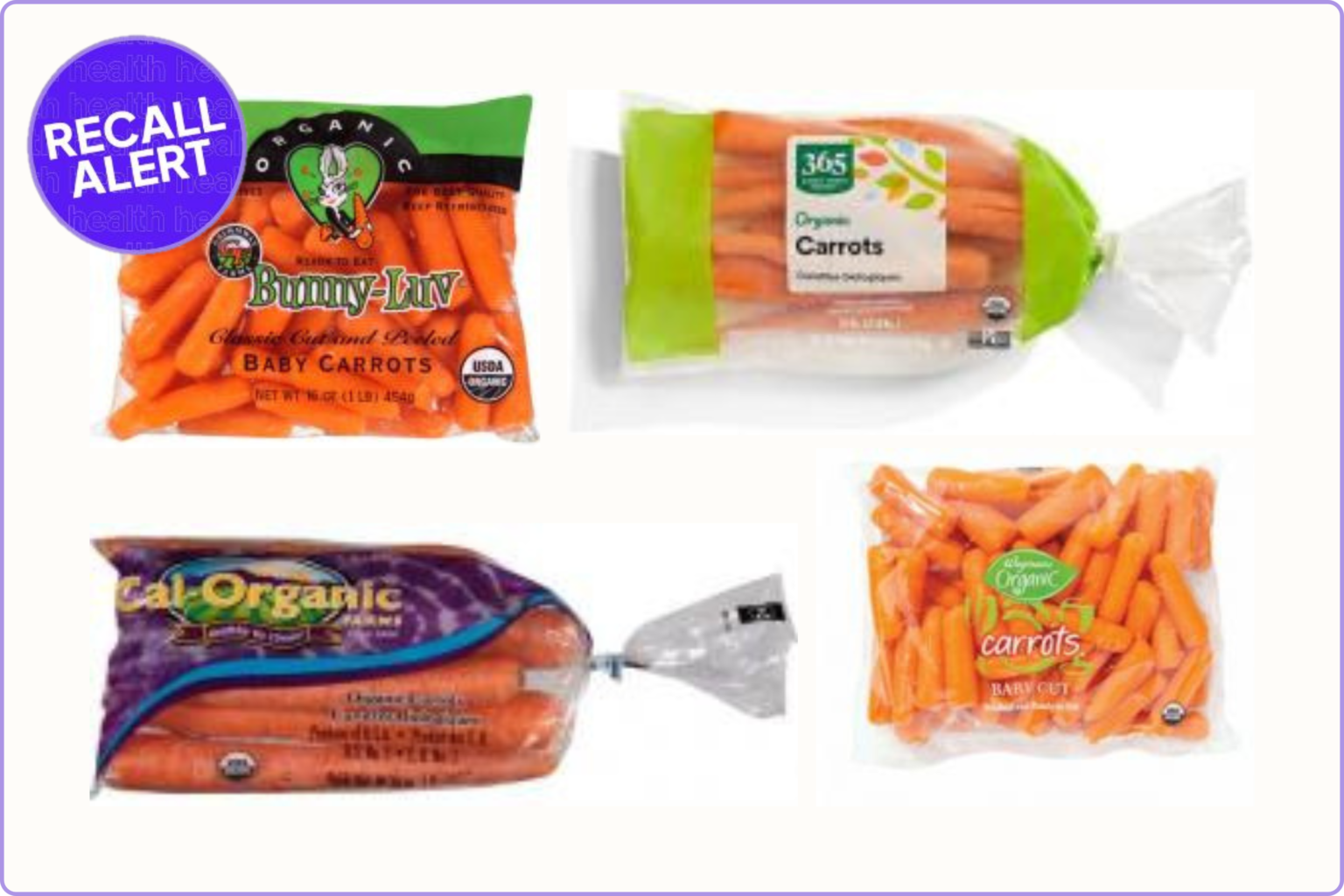 Rappel de carottes après une épidémie d'E. Coli qui a fait 1 mort et des dizaines de malades : consultez la liste des produits concernés