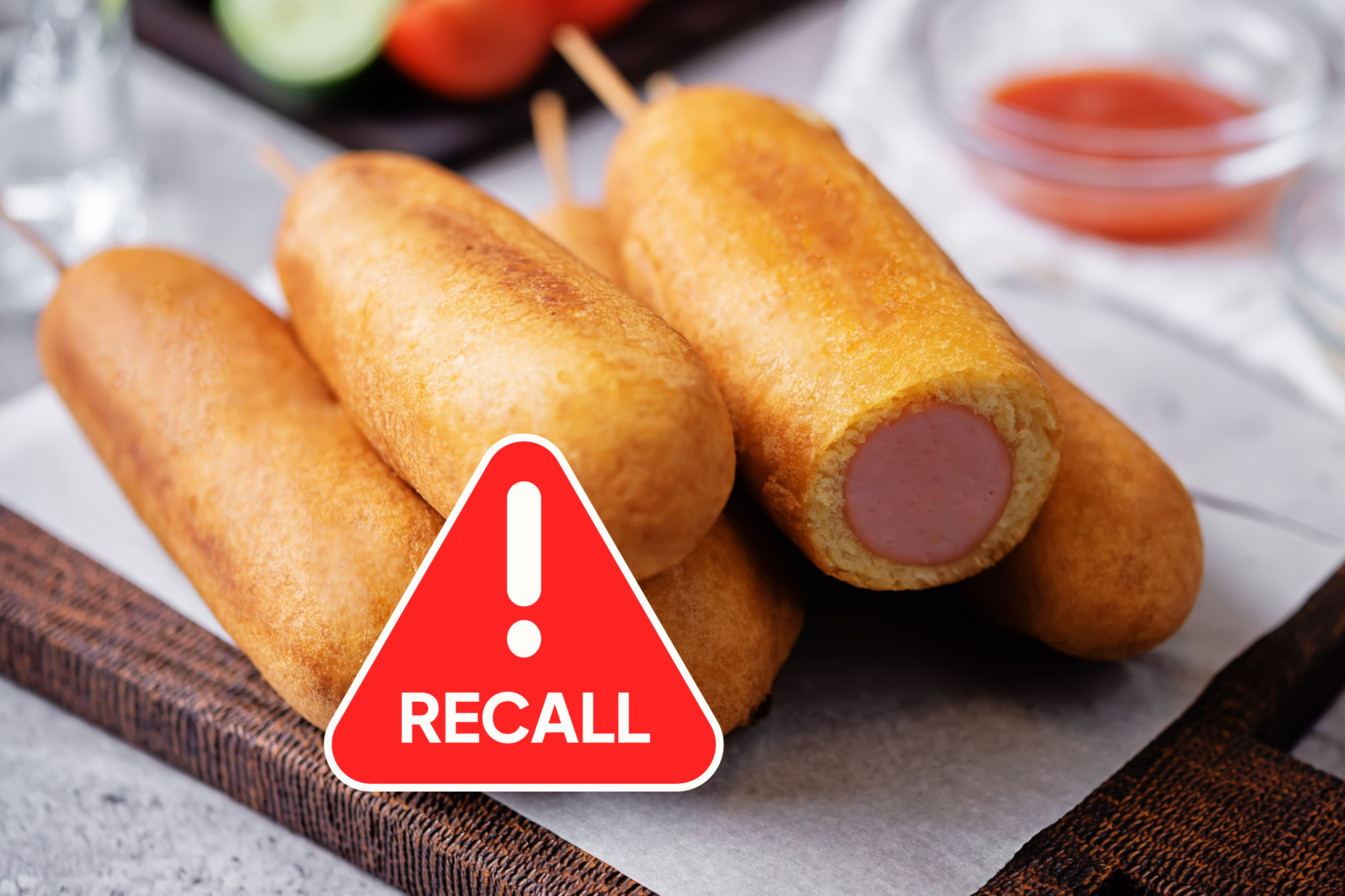 58 millions de livres de marques Hillshire chiens de maïs se sont rappelés à l'échelle nationale après plusieurs blessures aux clients